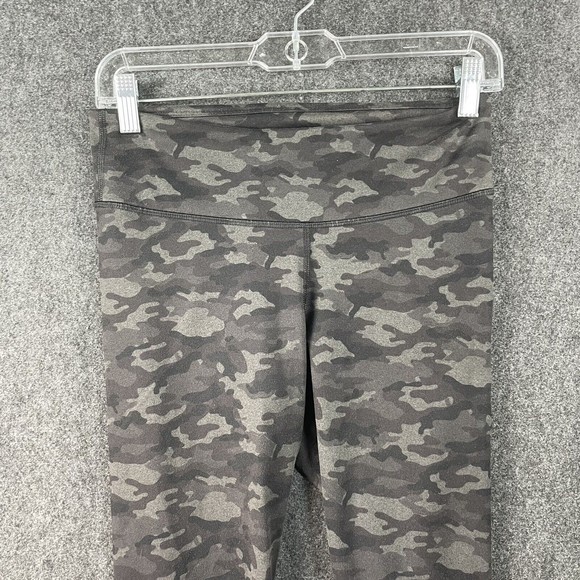 Fabletics High-Waisted Printed Charcoal Camo Print Size Small EUC - Picture 2 of 7